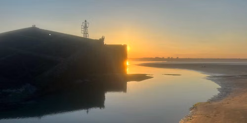 Mulberry harbour guided sunset walk.