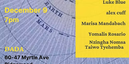 DADA Literary Caf\u00e9: Solar Year Celebration