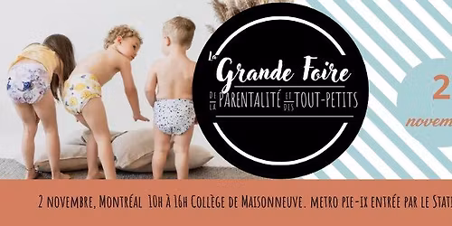 La grande foire de la Parentalit\u00e9 et des Tout-Petits