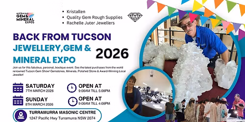 Back From Tucson Jewellery, Gem & Mineral Expo