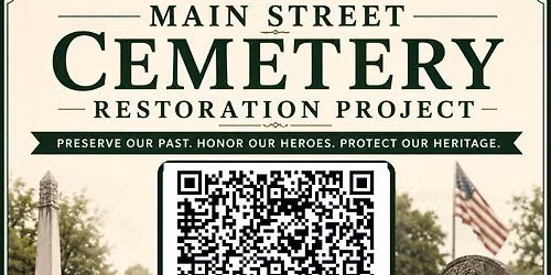 Main St. Cemetery Project Stage 1 Stone Cleaning and Landscaping.