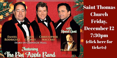 Christmas with The New York Tenors at White Plains Performing Arts Center