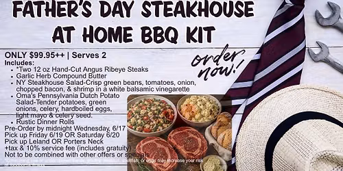 FATHER'S DAY STEAKHOUSE AT HOME BBQ KIT