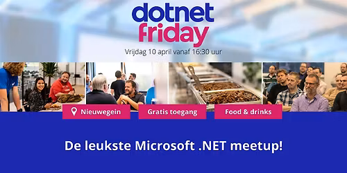 DotnetFriday Meetup - 10 april 2026