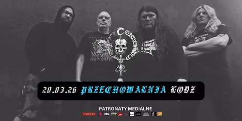 CONDEMNED AD (thrash metal, Szwecja) + support \/ 20.03.26, \u0141\u00f3d\u017a