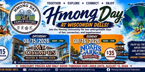 Hmong Day at Wisconsin Dells - Mt. Olympus and Noah's Ark