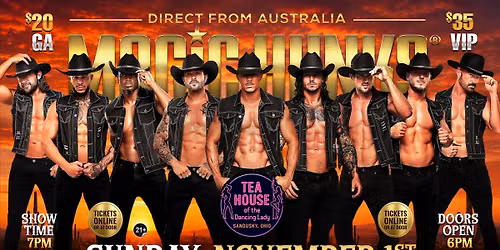 Nov 1st: Sandusky, OH - MAGIC HUNKS AUSTRALIAN TAKEOVER at Tea House