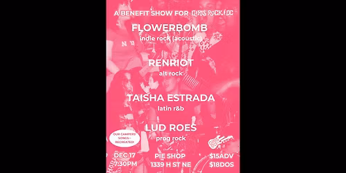 Girls Rock! DC benefit w\/ Flowerbomb, RenRiot, Taisha Estrada, Lud Roes