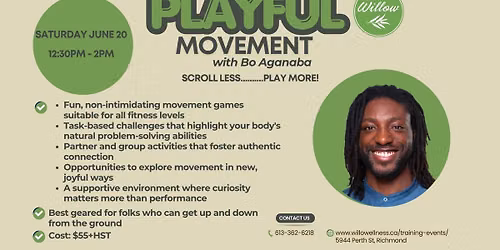 Playful Movement with Bo Aganaba: Scroll Less, Play More!