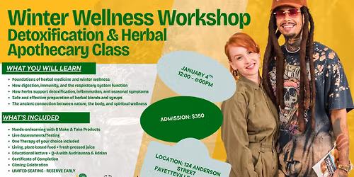 Winter Wellness & Apothecary Certification Workshop