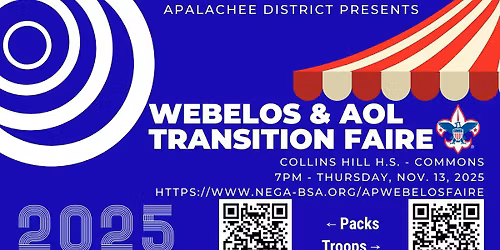 Apalachee District Webelos & AOL Transition Faire