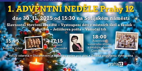 1. ADVENTN\u00cd NED\u011aLE Prahy 12