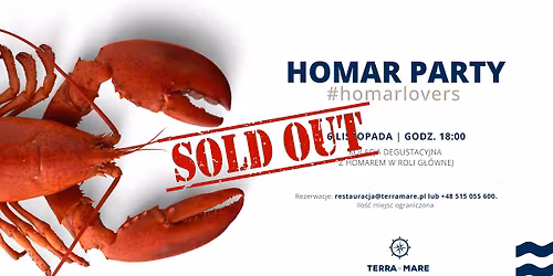 HOMAR PARTY | kolacja degustacyjna z homarem
