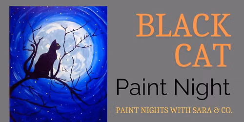 Black Cat Paint Night