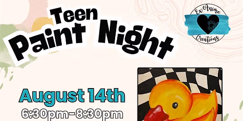 August Teen Paint Night