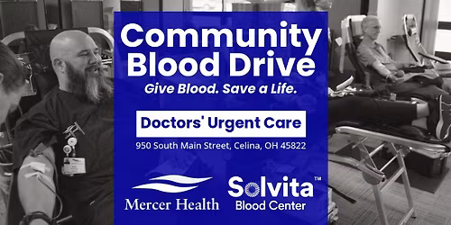 Community Blood Drive (Mercer Health Doctors' Urgent Care)