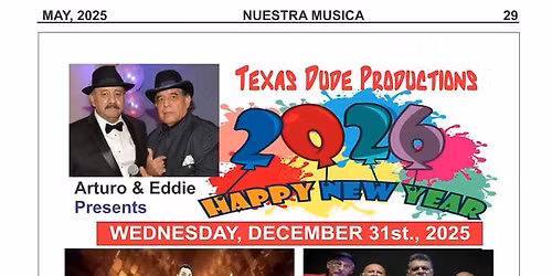 New YEars Eve Gala 2026