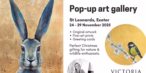 Pop-up art gallery by Victoria Kirtley