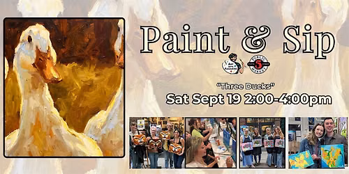 Paint & Sip in Eugene, Oregon \u201cThree Ducks\u201d