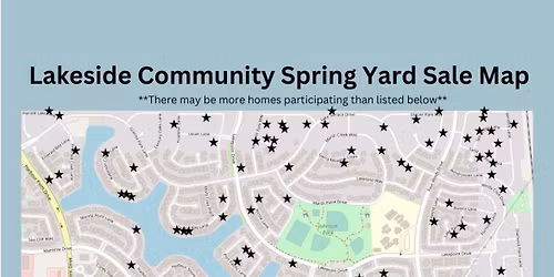 Lakeside community garage sale