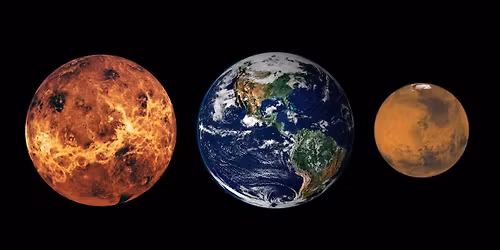 Climate Change:  Earth, Mars, Venus. Free Planetarium Sow