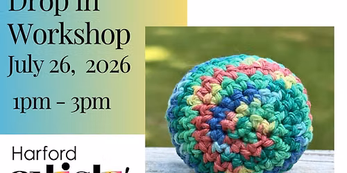 Drop in Workshop crochet hackeysack ball