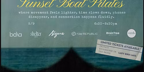 Sunset Boat Pilates by Between Us Events