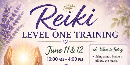 Reiki Level 1 training 