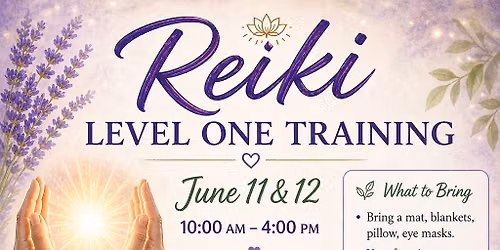 Reiki Level 1 training