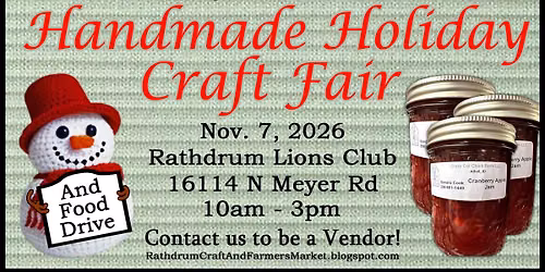 Handmade Holiday Craft Fair & Food Drive