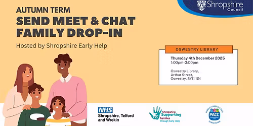 SEND Meet and Chat Family Drop-in at Oswestry Library