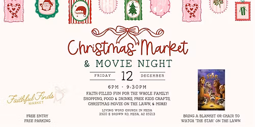 Faithful Finds Market Christmas Market & Movie Night