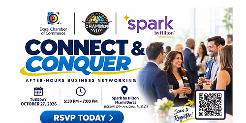 Connect & Conquer: After-Hours Networking at Spark by Hilton Miami Doral