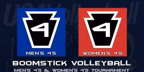 Boomstick - 4\/18\/2026 4's Volleyball Tournament (Men's and Women's Divisions, Max 20 Teams)