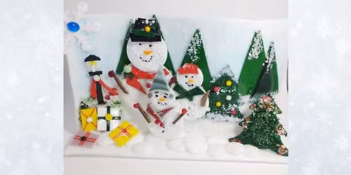 Fused Glass Snow Scene - November 8