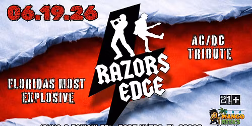 RAZOR'S EDGE - The Most Explosive Tribute to AC\/DC at Mango Rita's Rhythm House on June 19th