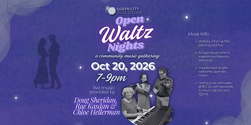 Open Waltz Nights at Queen City Music Studios with Live Band!