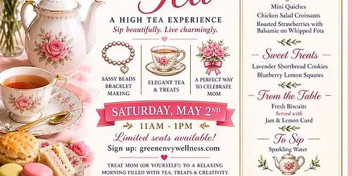 Charm & Tea: A Mother\u2019s Day Event