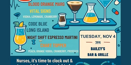 Nurses Night Out with Nurse Themed Music Bingo 