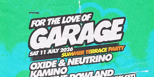 For The Love Of Garage - Summer Terrace Party