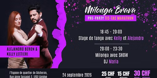 Milonga Brava avec Kelly Lettieri & Alejandro Ber\u00f3n