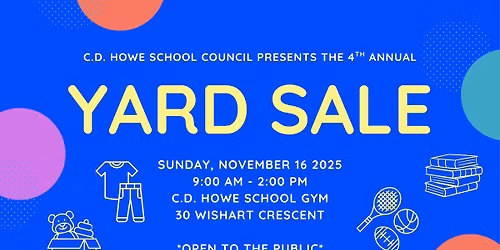 Giant Community Yard Sale - CD Howe Public School