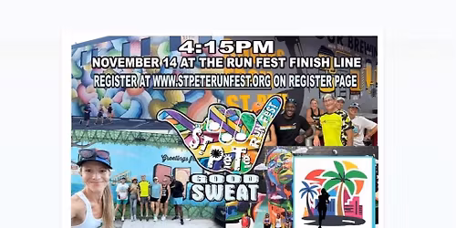 Mural Running Tour at St Pete Run Fest with Florida Running Tours