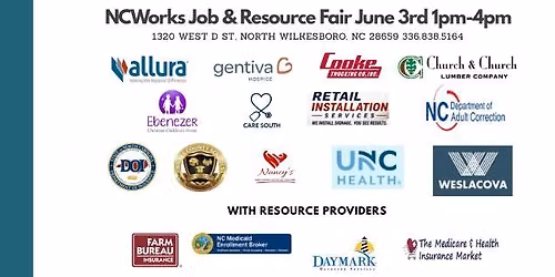 June Job and Resource Fair at NCWorks Career Center Wilkes