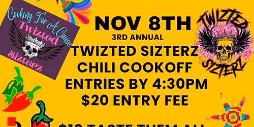 TwiztedSizterz 3rd annual chili cook off