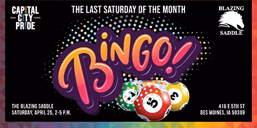 Bingo at The Saddle!