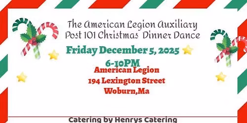 American Legion Post 101 Auxiliary Christmas Dinner Dance 