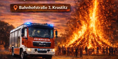 Osterfeuer in Krostitz