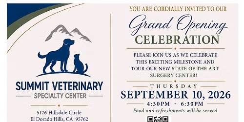 Grand Opening Ribbon Cutting at Summit Veterinary Specialty Center