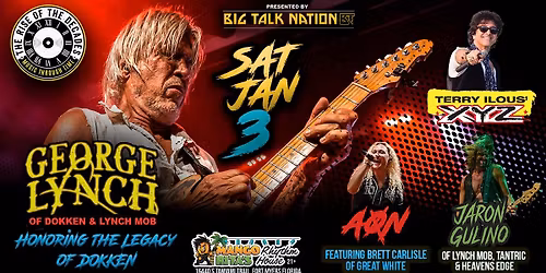 GEORGE LYNCH of DOKKEN, Terry Ilous of XYZ, Brett Carlisle of GREAT WHITE, AON, & Casandra Carson